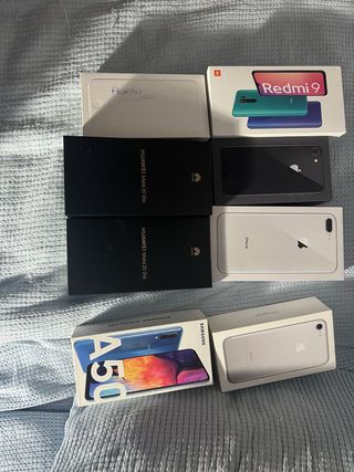 Cajas de móviles Apple, Huawei, Samsung, Xiaomi