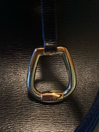 Bolso Tote Ralph Lauren Negro piel con cremallera