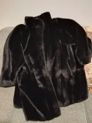 Chaquetón negro talla única