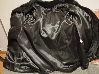 Chaquetón negro talla única