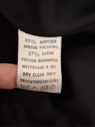 Chaquetón negro talla única