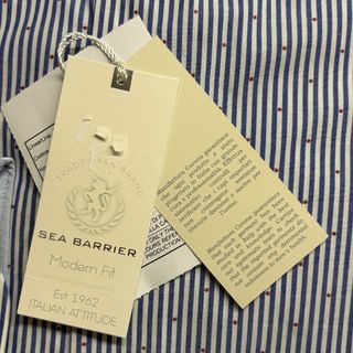 Camicia Sea Barrier Uomo L Righe Blu Pois