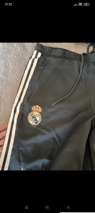 Chándal Real Madrid Adidas gris Blanco