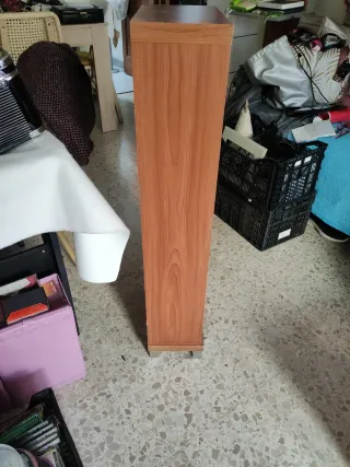 Mueble auxiliar madera y cristal