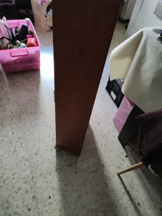 Mueble auxiliar madera y cristal