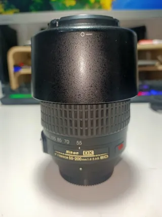 Nikon con tres objetivos