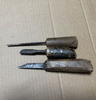 Lotto 3 Antichi Utensili Falegnameria