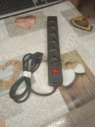 Regleta 6 enchufes con interruptor