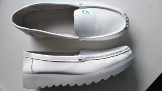 Mocasines Enfermería T.39 Blancos