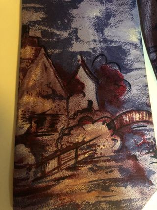 Elegante corbata París multicolor