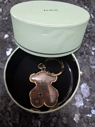 Llavero Tous Oso Multicolor Dorado