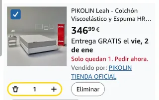 Cama Hemnes Ikea con colchón Pikolin 90x200