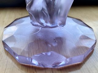 Jarrón Art Decó Bohemio Alexandrite Glass, 30s