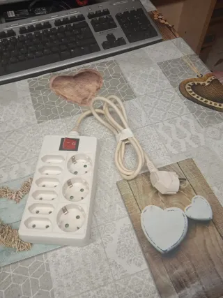 Regleta 8 enchufes con interruptor