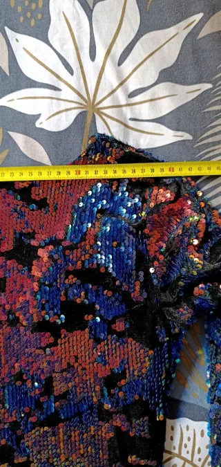 Vestido XS/S Curto Festa Lantejoulas Justo