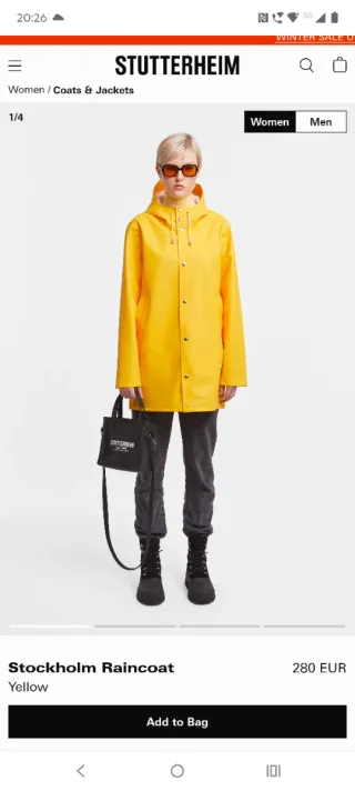 Chubasquero Noruego Stutterheim Raincoat  Amarillo