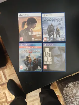 Lote 4 Juegos PS5: God of War Ragnarök y The Last