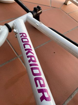 Cuadro Bicicleta Rockrider Blanco