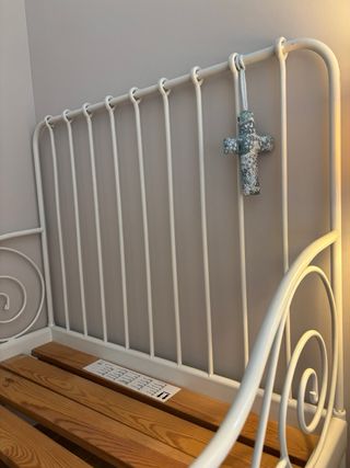 Cama extensible blanca Ikea