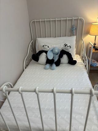 Cama extensible blanca Ikea