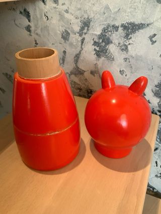 Scatola Caramelle Gatto ICAM Lecco Legno 1960