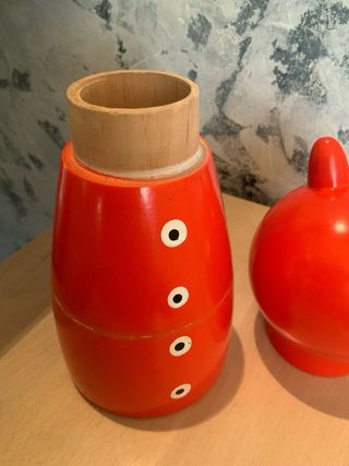 Scatola Caramelle Gatto ICAM Lecco Legno 1960