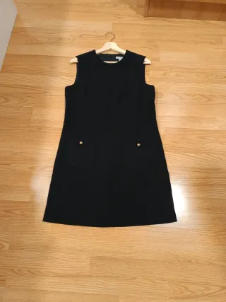 Vestido fiesta H&M Talla 40 Negro