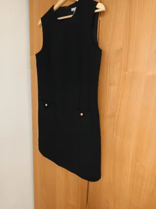 Vestido fiesta H&M Talla 40 Negro