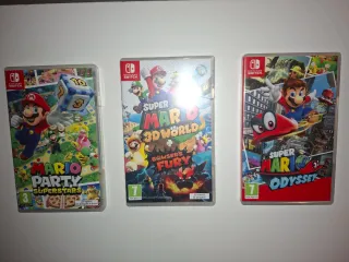 Confezione da 3 giochi Nintendo Switch Mario