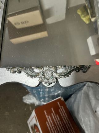 Espejo decorativo plateado