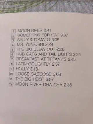 CD Breakfast at Tiffany's Henry Mancini