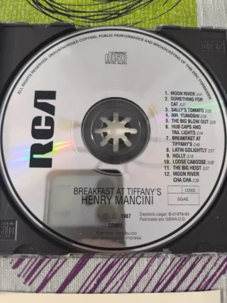 CD Breakfast at Tiffany's Henry Mancini