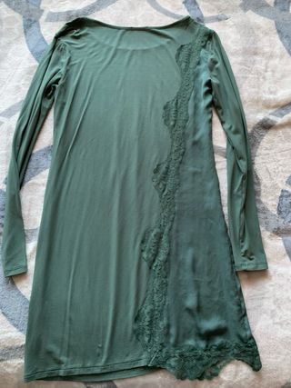 Abito Intimissimi verde acqua con pizzo