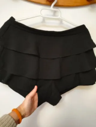 Falda pantalón negra