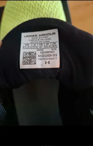 Scarpe Under Armour Taglia 47