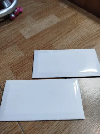 Azulejos  blancas rectangulares