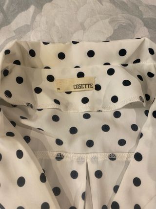Mono Cosette lunares blanco y negro