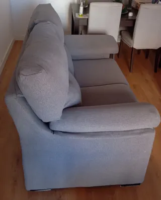 Sofá de 2 plazas gris