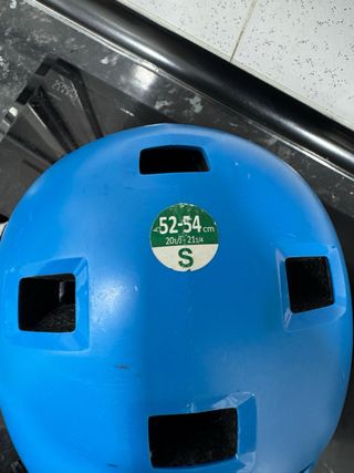 Casco Bicicleta Infantil Azul Decathlon