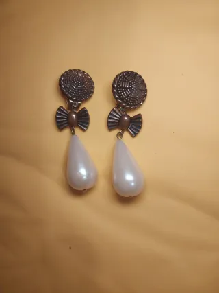 Pendientes vintage perlas
