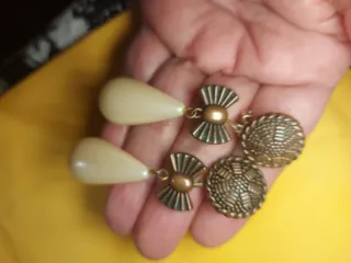 Pendientes vintage perlas