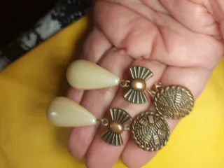 Pendientes vintage perlas