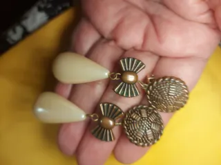 Pendientes vintage perlas