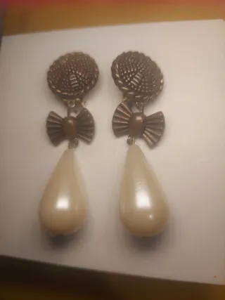 Pendientes vintage perlas