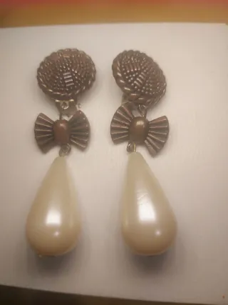Pendientes vintage perlas