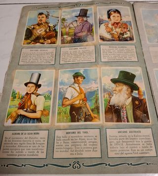 Álbum de cromos “Razas Humanas” – Bruguera