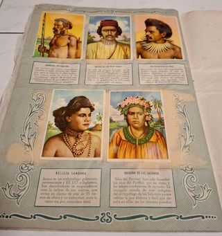 Álbum de cromos “Razas Humanas” – Bruguera