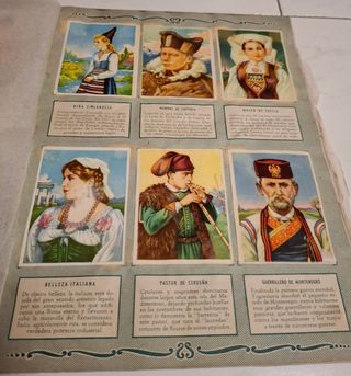 Álbum de cromos “Razas Humanas” – Bruguera