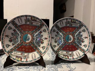 Platos decorativos de cerámica (2 unidades)