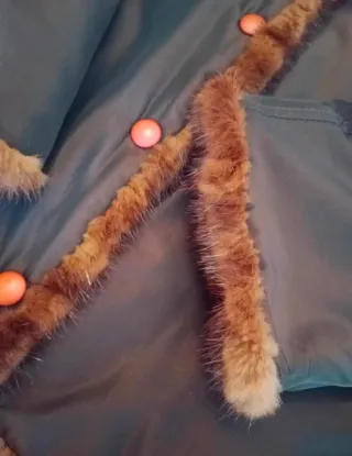 Giacca donna pelliccia marrone e nera